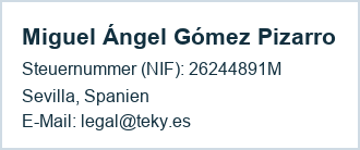 Angaben zum Anbieter dieser Website